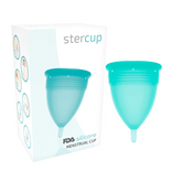 STERCUP - FDA SILICONE MENSTRUAL CUP AQUAMARINE - SIZE S - 53Xshop