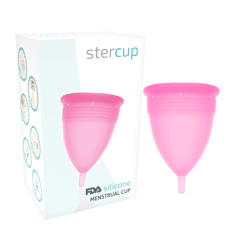 STERCUP - FDA SILICONE MENSTRUAL CUP PINK - SIZE S - 53Xshop