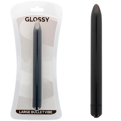 GLOSSY - SLIM VIBRATOR BLACK - 53Xshop