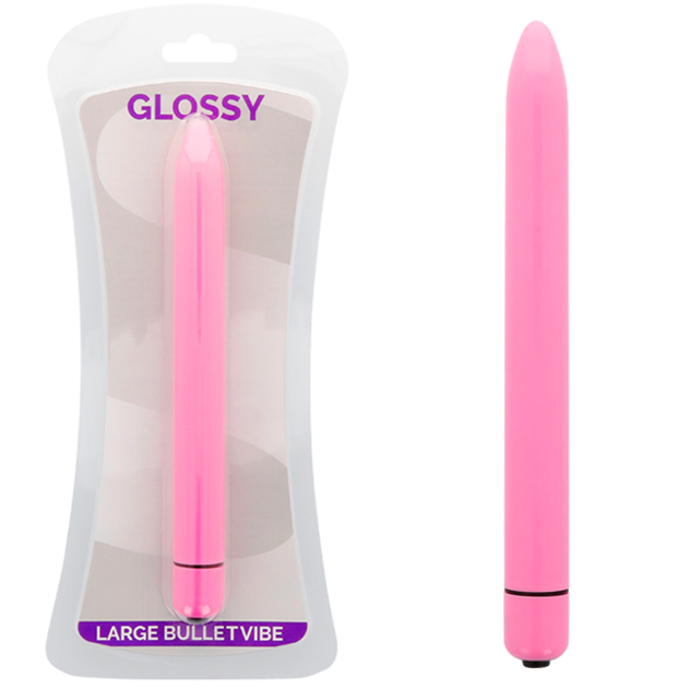 GLOSSY - SLIM VIBRATOR DEEP ROSE - 53Xshop