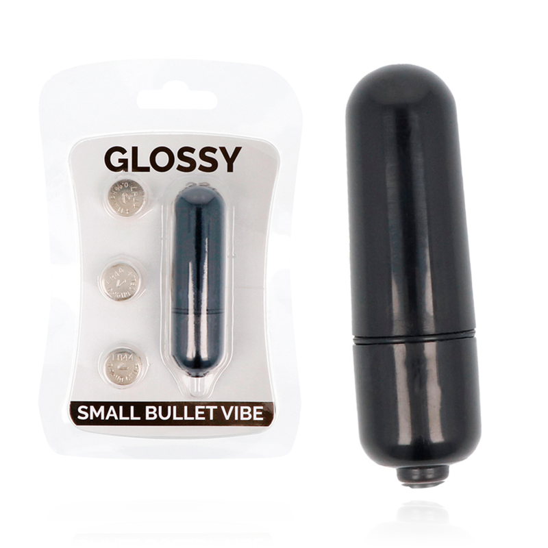 GLOSSY - SMALL BULLET VIBE BLACK - 53Xshop