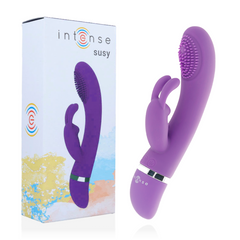 INTENSE - SUSY SILICON RABBIT LILAC OSCILLATING VIBRATOR - 53Xshop