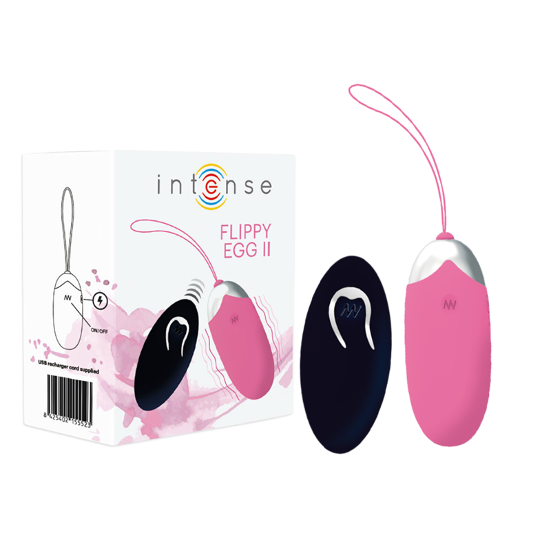 INTENSE - FLIPPY II VIBRATING EGG WITH REMOTE CONTROL PINK - 53Xshop