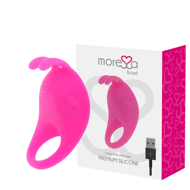 MORESSA - BRAD PREMIUM SILICONE RECHARGEABLE PINK - 53Xshop