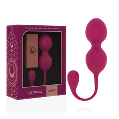 RITHUAL - NISHA RECHARGEABLE VIBRATING KEGEL BALLS ORCHID - 53Xshop