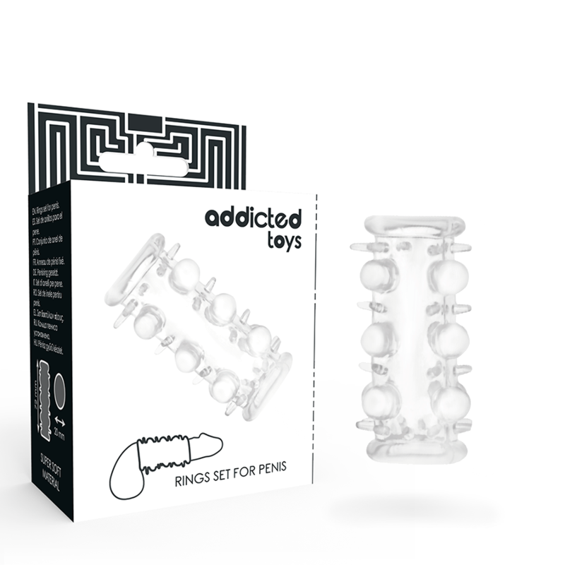 ADDICTED TOYS - PENIS SLEEVE CLEAR - 53Xshop