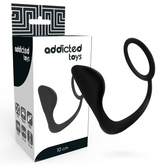 ADDICTED TOYS - ANAL PLUG WITH BLACK PENIS RING - 53Xshop