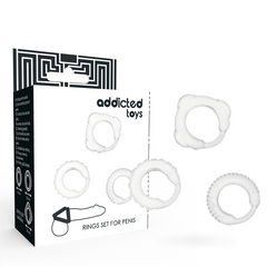 ADDICTED TOYS - C-RING SET CLEAR - 53Xshop