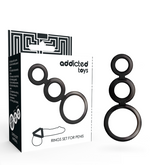 ADDICTED TOYS - RINGS SET FOR PENIS - SMOKED - 53Xshop