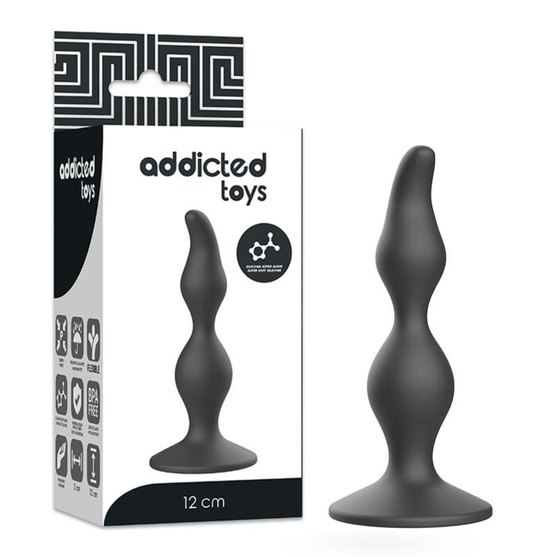 ADDICTED TOYS - ANAL SEXUAL PLUG 12 CM BLACK - 53Xshop