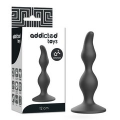 ADDICTED TOYS - ANAL SEXUAL PLUG 12 CM BLACK - 53Xshop