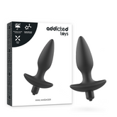 ADDICTED TOYS - MASSAGER PLUG ANAL WITH VIBRATION BLACK - 53Xshop