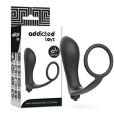 ADDICTED TOYS - VIBRATORY ANAL PLUG WITH PENIS RING - 53Xshop