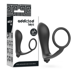 ADDICTED TOYS - VIBRATORY ANAL PLUG WITH PENIS RING - 53Xshop