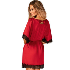 OBSESSIVE - SENSUELIA PEIGNOIR RED S/M - 53Xshop