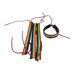 PRIDE - LGTB FLAG LEATHER BRACELET