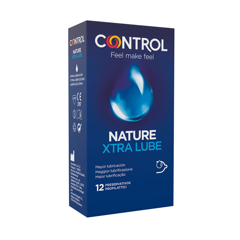 CONTROL - ADAPTA NATURE EXTRALUBE CONDOMS 12 UNITS - 53Xshop