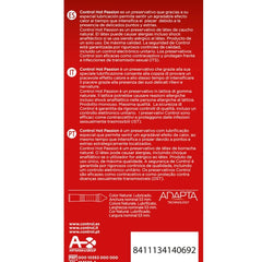 CONTROL - HOT PASSION WARMING EFFECT 10 UNITS - 53Xshop