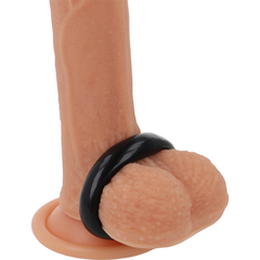 POWERING - SUPER FLEXIBLE AND RESISTANT PENIS RING 3.8CM PR04 BLACK - 53Xshop