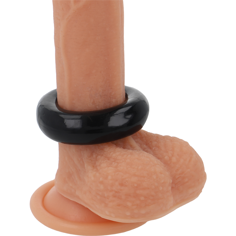 POWERING - SUPER FLEXIBLE AND RESISTANT PENIS RING 5.5CM PR06 BLACK - 53Xshop