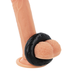 POWERING - SUPER FLEXIBLE AND RESISTANT PENIS RING 5CM PR08 BLACK - 53Xshop