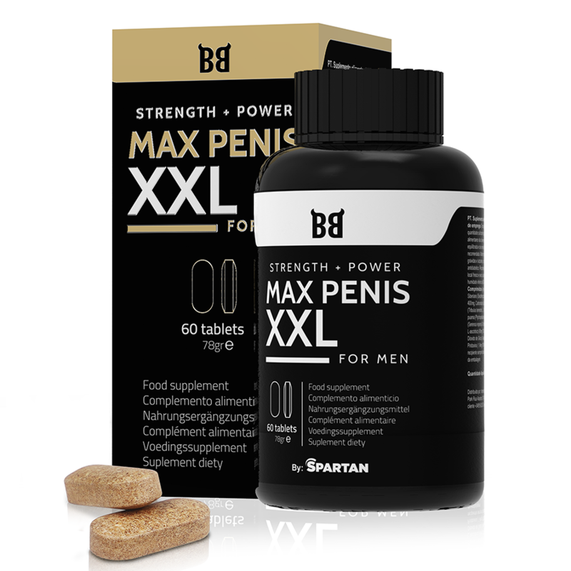BLACK BULL - MAX PENIS XXL STRENGTH + POWER FOR MEN 60 TABLETS - 53Xshop