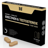 BLACK BULL - ERECTMEN & TESTOSTERIDE POWER AND TESTOSTERONE FOR MEN 10 CAPSULES - 53Xshop