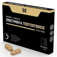 BLACK BULL - ERECTMEN & TESTOSTERIDE POWER AND TESTOSTERONE FOR MEN 10 CAPSULES - 53Xshop