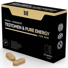 BLACK BULL - TESTOMEN & PURE ENERGY ENHANCER FOR MEN 20 CAPSULES - 53Xshop