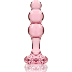 NEBULA SERIES BY IBIZA - MODEL 1 ANAL PLUG BOROSILICATE GLASS CLEAR 10.5 CM -O- 3 CM