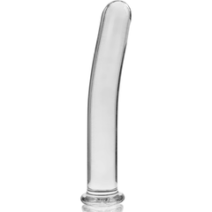 SÉRIE NEBULA PAR IBIZA - MODÈLE 17 GODE EN VERRE BOROSILICATE TRANSPARENT 18,5 CM -O- 3 CM