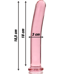 SÉRIE NEBULA PAR IBIZA - MODÈLE 17 GODE EN VERRE BOROSILICATE TRANSPARENT 18,5 CM -O- 3 CM