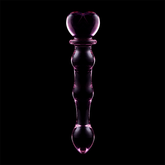 SÉRIE NEBULA PAR IBIZA - MODÈLE 21 GODE EN VERRE BOROSILICATE TRANSPARENT 20,5 CM -O- 3,5 CM