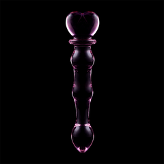 SÉRIE NEBULA PAR IBIZA - MODÈLE 21 GODE EN VERRE BOROSILICATE TRANSPARENT 20,5 CM -O- 3,5 CM