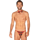OBSESSIVE - MS MERRILO THONG & BOW TIE ONE SIZE