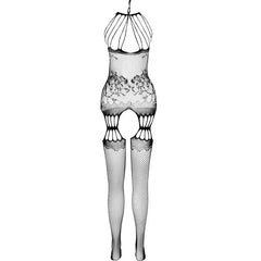 PASSION - BS095 BLACK BODYSTOCKING ONE SIZE