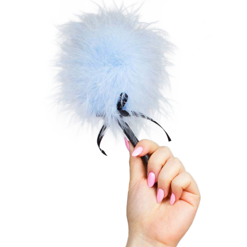 SECRETPLAY - LIGHT BLUE MARABOU DUSTER - 53Xshop