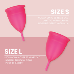 INTIMICHIC - MENSTRUAL CUP MEDICAL GRADE SILICONE - SIZE S - 53Xshop
