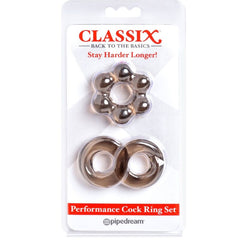 CLASSIX - SET OF 2 RINGS GRAY PENIS
