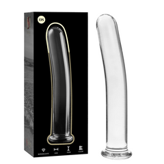 SÉRIE NEBULA PAR IBIZA - MODÈLE 8 GODE EN VERRE BOROSILICATE TRANSPARENT 14,5 CM -O- 2 CM