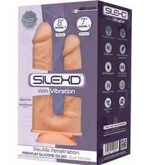 SILEXD - MODEL 1 REALISTIC PENIS DOUBLE PENETRATION VIBRATOR PREMIUM SILEXPAN SILICONE 17.5 / 19.5 CM