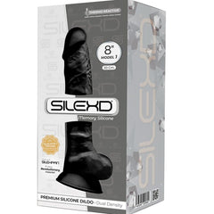 SILEXD - MODEL 1 REALISTIC PENIS PREMIUM SILEXPAN SILICONE BLACK 20 CM