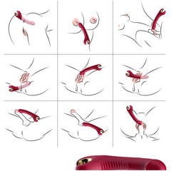 ARMONY - PRINCE DILDO VIBRATOR & ROTATOR RED