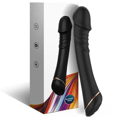 Dildo vibrator designed for solo play, offering strong vibrations and ergonomic shape.