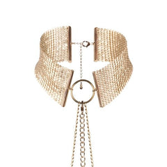 BIJOUX - DÉSIR MÉTALLIQUE GOLDEN METALLIC NECKLACE - 53Xshop