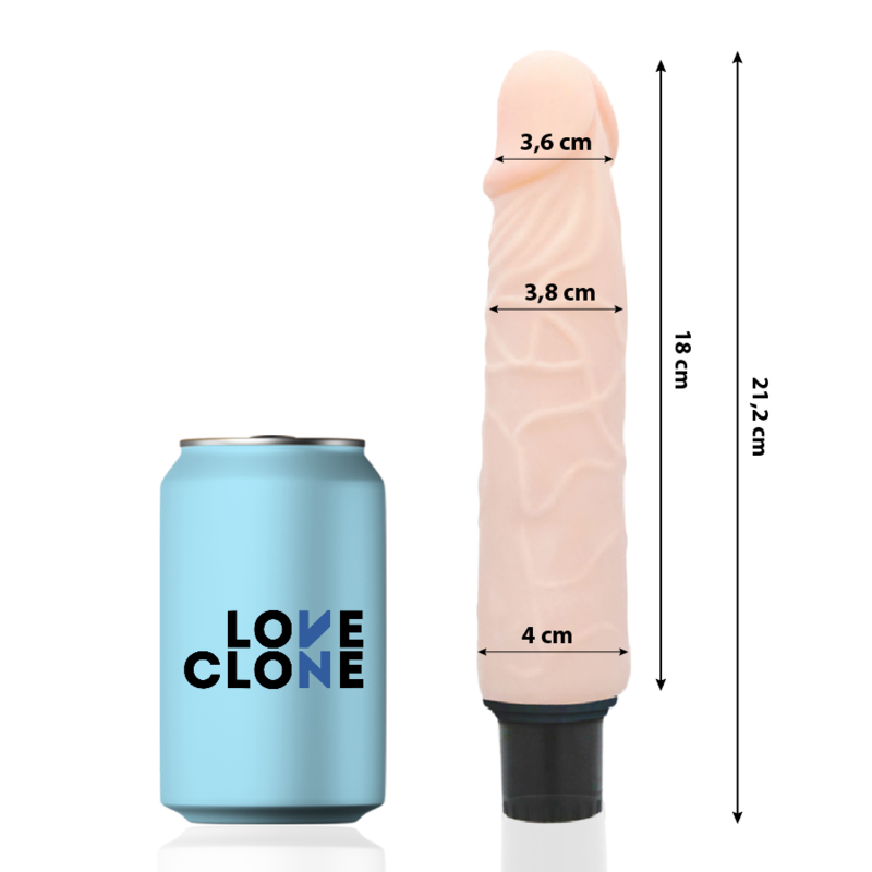 LOVECLONE - FINN SELF LUBRICATION VIBRATOR 21.2 CM -O- 3.8 CM - 53Xshop