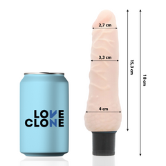 LOVECLONE - SVEN SELF LUBRICATION VIBRATOR 18.5 CM -O- 3.3 CM - 53Xshop
