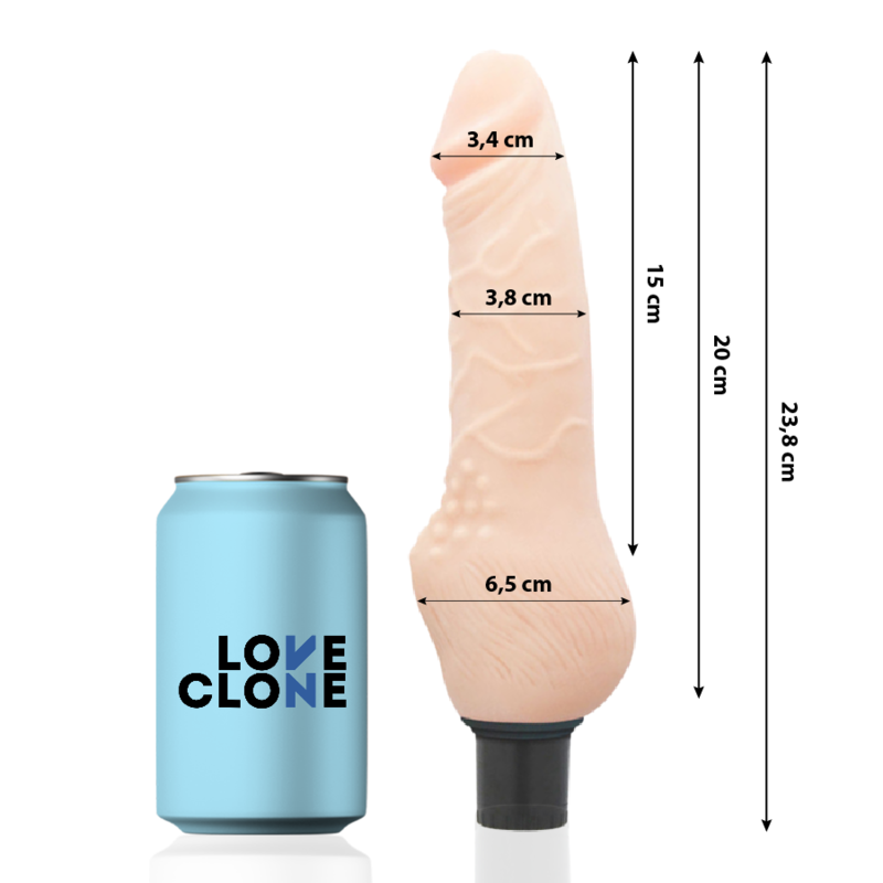 LOVECLONE - DAVEN SELF LUBRICATION REALISTIC 23.8 CM -O- 3.8 CM - 53Xshop