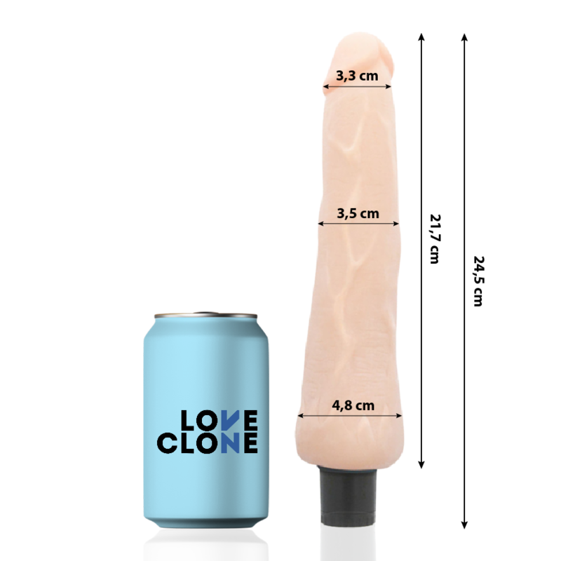 LOVECLONE - RAGNAR SELF LUBRICATION VIBRATOR 24.5 CM -O- 3.5 CM - 53Xshop
