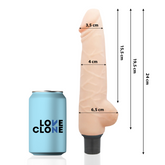 LOVECLONE - HARALD SELF LUBRICATION VIBRATOR 24 CM -O- 4 CM - 53Xshop